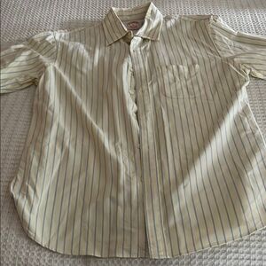 Brooks Brothers Yellow and Blue Casual Button Down Shirt